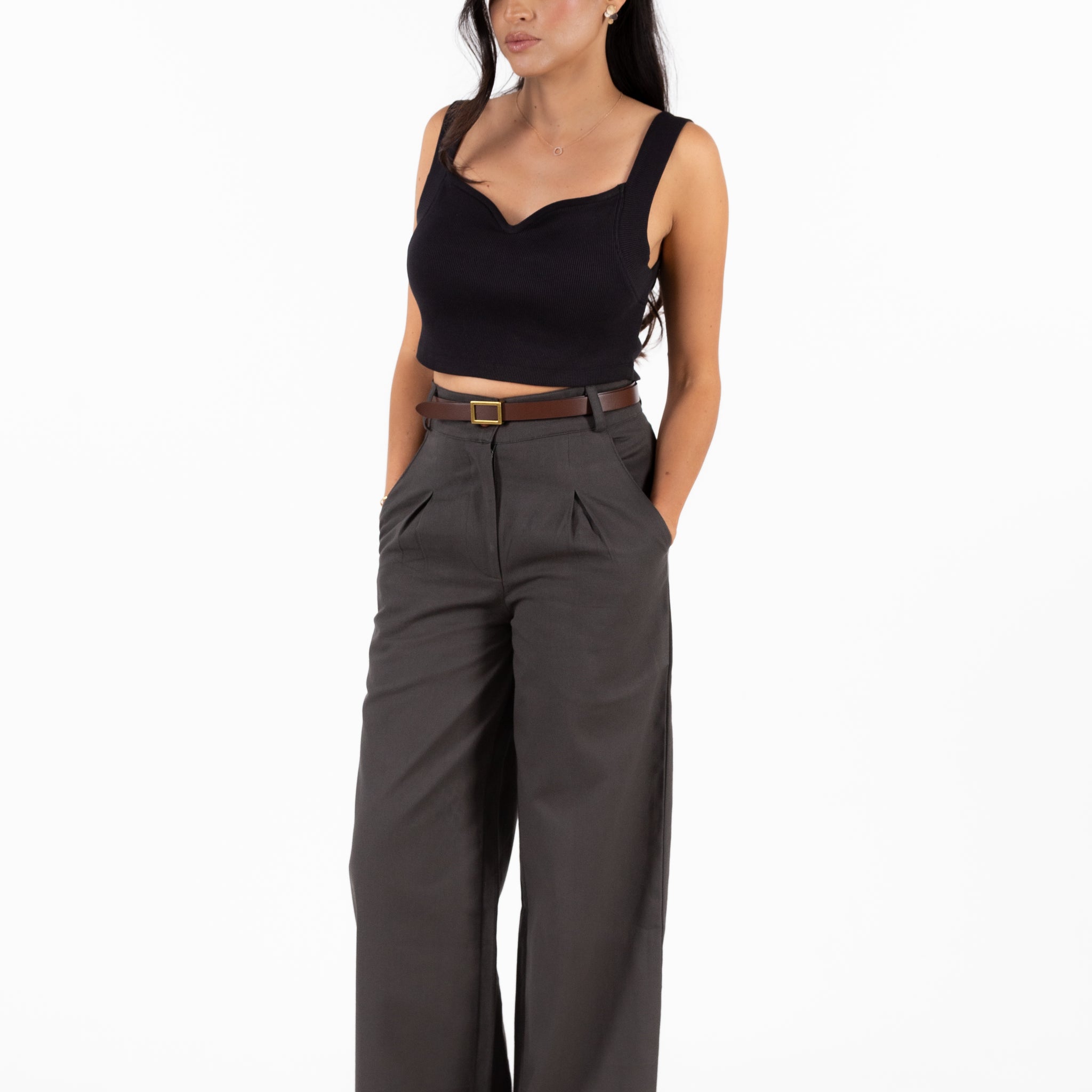 Sweetheart Neck Crop Top