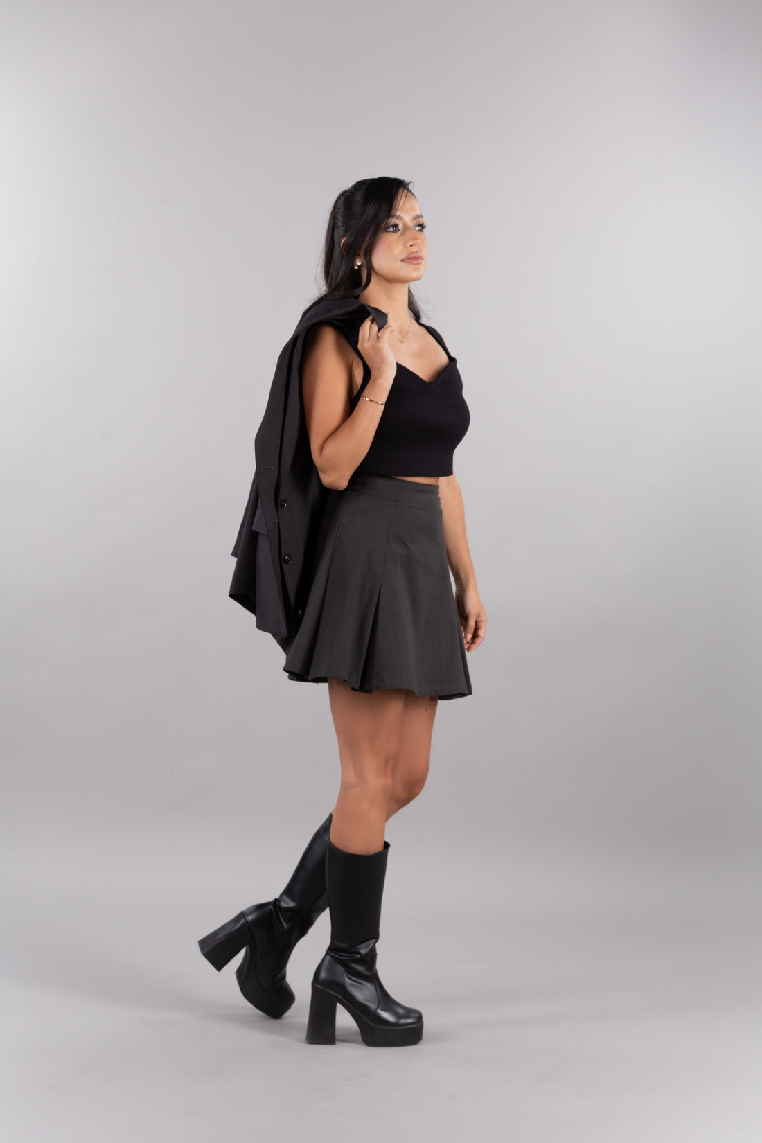 Ravello Pleated Mini Skirt